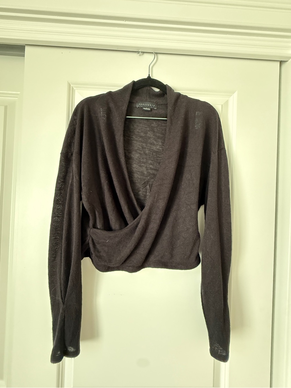 Sanctuary cropped black sweater - Size S